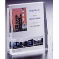 Lucite Wedge Award (5"x6"x1 1/2")